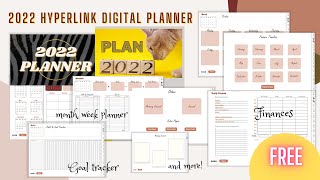 Free digital planner goodnotes 2022  free yearly digital planner for ipad [upl. by Capps778]