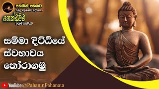 17 සම්මා දිට්ඨියේ ස්වභාවය තෝරාගමු  නෙක්ඛම්ම සදහම් සාකච්ඡාව  ගරු වසන්ත වීරසිංහ මහතා [upl. by Assirual]