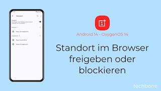 Standort im Browser freigeben oder blockieren  OnePlus Android 14  OxygenOS 14 [upl. by Mourant361]