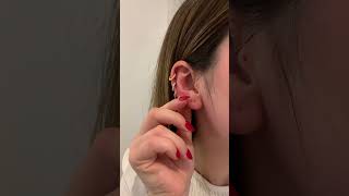 Styling My Ear  Assolari Cartilage Earrings earstacking piercingjewelry earstyling earrings [upl. by Nagorb]