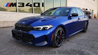 FIRST LOOK 2025 BMW M340i xDrive Portimao Blue Metallic on Tacora Red bmw m340i g20 [upl. by Westland]