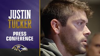 Justin Tucker The Adjustment Is Pretty Clear  Baltimore Ravens [upl. by Naerad]