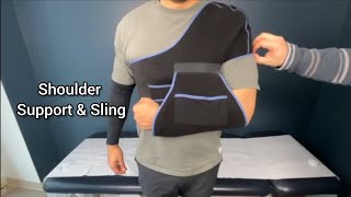 Shoulder Support and Sling How to Measure and Wear Properly [upl. by Heddi]