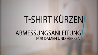 TShirt kürzen nähen  Anleitung [upl. by Shaddock]