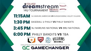 GM 2  BASEBALL U PHILLY VS PHILLY BANDITS  14U COLLEGE DREAMSTREAM  SUN JULY 28TH [upl. by Alleacim]