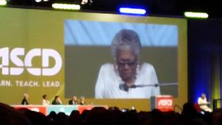 Maya Angelou ASCD Conference Chicago [upl. by Crim]