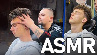 ASMR  Amazing Barber Treatment and ASMR Head Massage For Sleep Relief [upl. by Allisan]