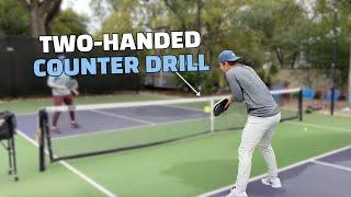 How To Hit the TwoHanded Backhand Counter in Pickleball  Ben Johns [upl. by Arec]