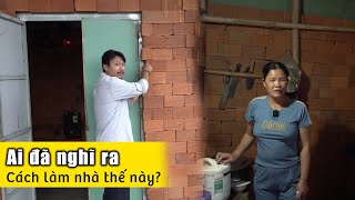 Xây nhà khó thế này mà cũng nghĩ ra của người mẹ mù đơn thân nuôi con 1 mình [upl. by Layor]