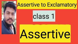 Transformation of sentence Assertive to Exclamatory  Changing sentence  Assertive class hsc [upl. by Hniv]