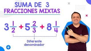 SUMA de 3 NÚMEROS MIXTOS [upl. by Oisor]