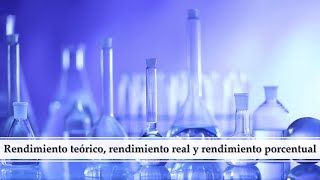 Rendimiento teórico rendimiento real y rendimiento porcentual [upl. by Froh]