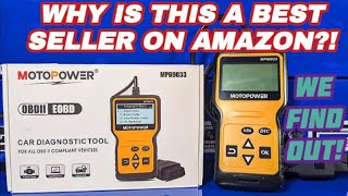 Why is this a BEST SELLING Code Reader on Amazon We Find Out  Motopower MP69033 Unbox amp Review [upl. by Anilag]