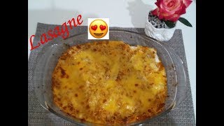 الازانيا المحبوبة باللحمة المفرومة  بطريقة جد سهلة Recette de Lasagne facile [upl. by Englis786]