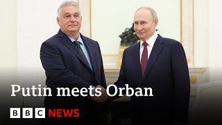 Ukraine war EUs most Russiafriendly leader meets Putin in Moscow  BBC News [upl. by Arema422]