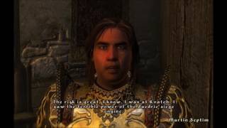 The Elder Scrolls IV Oblivion  Martin Septims drastic plan and words for the Hero of Kvatch [upl. by Nyraf102]