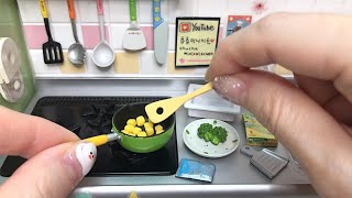 REMENT Kitchen Toy  Mini kitchen Food ToysASMR  Realistic Miniature cookingSweet Corn Soup [upl. by Dnomsad]