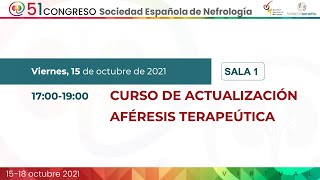 Curso Actualizacion Aféresis terapeutica [upl. by Anerhs]