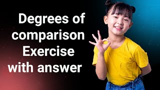 Degrees of comparison Exercise with answer stepstolearnEnglish [upl. by Pryce]