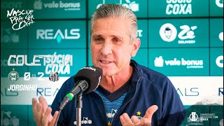 🎙️ COLETIVA  Coritiba 0x2 Santos Entrevista com o técnico Jorginho [upl. by Deming]