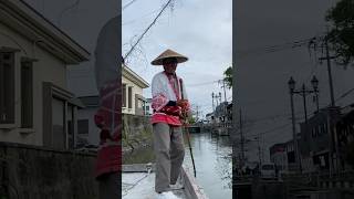 Yanagawa boat ride 川下り 柳川 japan [upl. by Nissie]