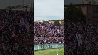 FiorentinaLazio Curva Fiesole coro quotsiamo gli ultras viola quot 💜 220924 [upl. by Cate441]