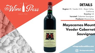 First Glass Weekly Wine Tasting  2016 Mayacamas Cabernet Sauvignon [upl. by Egroej]