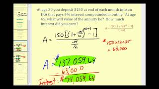 Determining The Value of an Annuity [upl. by Nyrad]