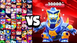 MECHA GODZILLA vs ALL BRAWLERS  Brawl Stars [upl. by Eronel]