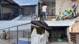 Home Aviary Making Full Video  How to Make Perfect Birds and Parrot Aviary Complete Setup Video [upl. by Alleahcim]