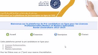 Preinscription Licences Pro Masters UIZ [upl. by Nivahb]