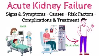 Acute Kidney Failure Or Acute Kidney Injury  Sign amp Symptoms  Causes  Risk Factors  Treatment [upl. by Acined]