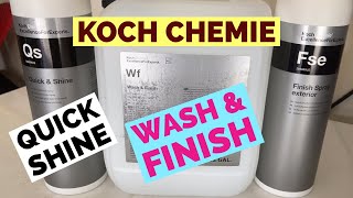 Koch Chemie Wash and FinishQuick ShineWaterless WashCar WashSio2Auto DetailingTesla [upl. by Ahseuqram]