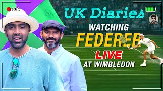 Enthralling experience of watching Roger Federer Live at Wimbledon  UK Diaries  VLog  Ashwin [upl. by Kciwdahc33]