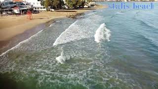 stalis creta beach aerial drone video [upl. by Ttiwed323]