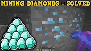 Minecraft How To Find Diamonds NEW METHOD [upl. by Ecirbaf]