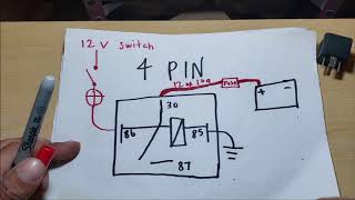 automotive 4 pin and 5 pin RELAY EXPLAINED which one [upl. by Twitt]