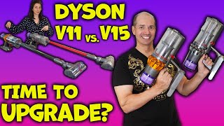 Dyson V15 Detect vs Dyson V11 Animal   Review amp Demo [upl. by Oster156]