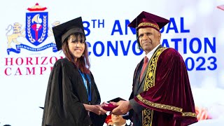 Vice Chancellor’s Gold Medal for achieving highest CGPA on all degrees at Horizon Campus 20182022 [upl. by Nnoj]