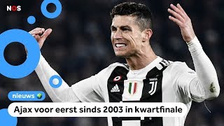 Spannende avond voor Ajax verslaan ze Cristiano Ronaldo [upl. by Zwick]