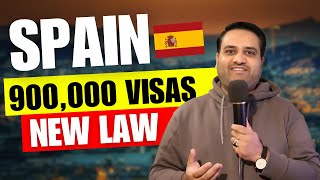 Spain to Grant Residency and Work Permits to 900000 undocumented Migrants  New Immigration Law [upl. by Atlas762]