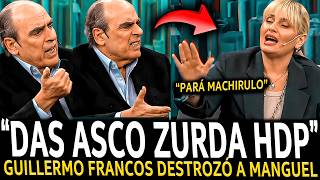 ¡GUILLERMO FRANCOS DEJÓ LLORANDO la ZURDA de MANGUEL en VIVO y BANCÓ a MILEI [upl. by Rus]