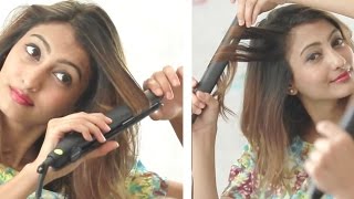 How To Straighten Hair And Get Soft Curls With A Hair Straightener [upl. by Hatokad]