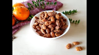 Caramelized Almonds  Simple Recipe for Christmas  Candied almonds Recipe [upl. by Anitsud736]