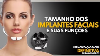 Tamanho dos Implantes faciais e suas funções [upl. by Evered199]