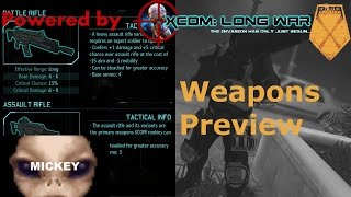 Long War Weapons Preview  XCOM Enemy Within [upl. by Camel]