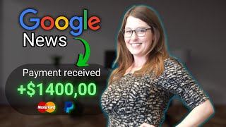 1400 PER DAY Using Google News FREE Make Money Online 2023 [upl. by Ylicec]