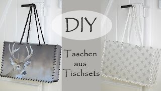 DIY  Taschen aus Tischsets stylisch praktisch und robust [upl. by Mame887]