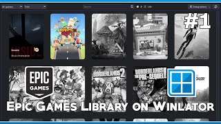 RUN Epic Games Library with Rare on Winlator 1 [upl. by Ewald]