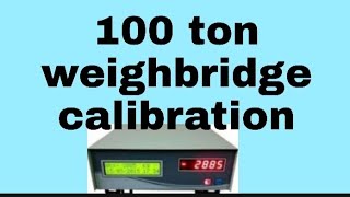 Weighbridge calibration [upl. by Arytahs]